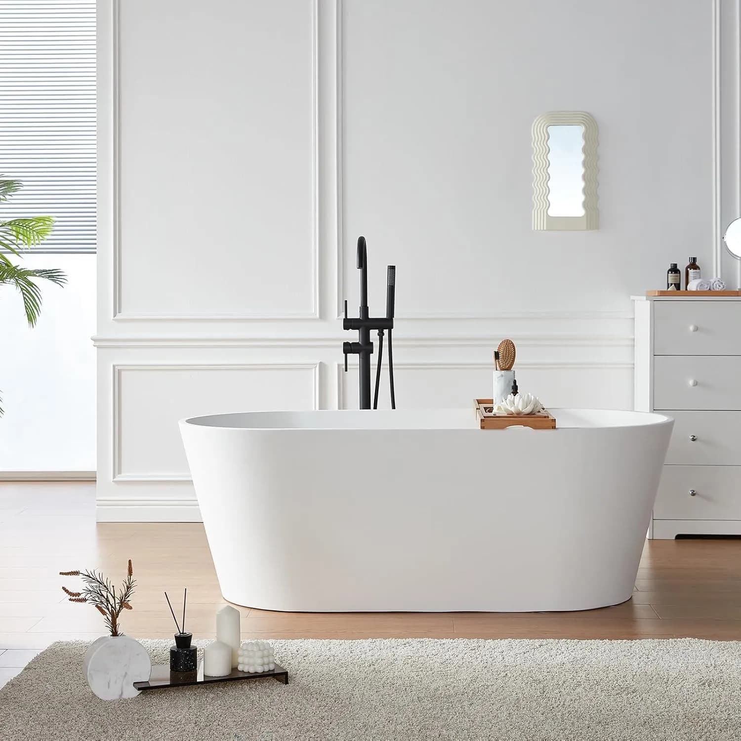 24S03-63MG freestanding bathtub — view 1