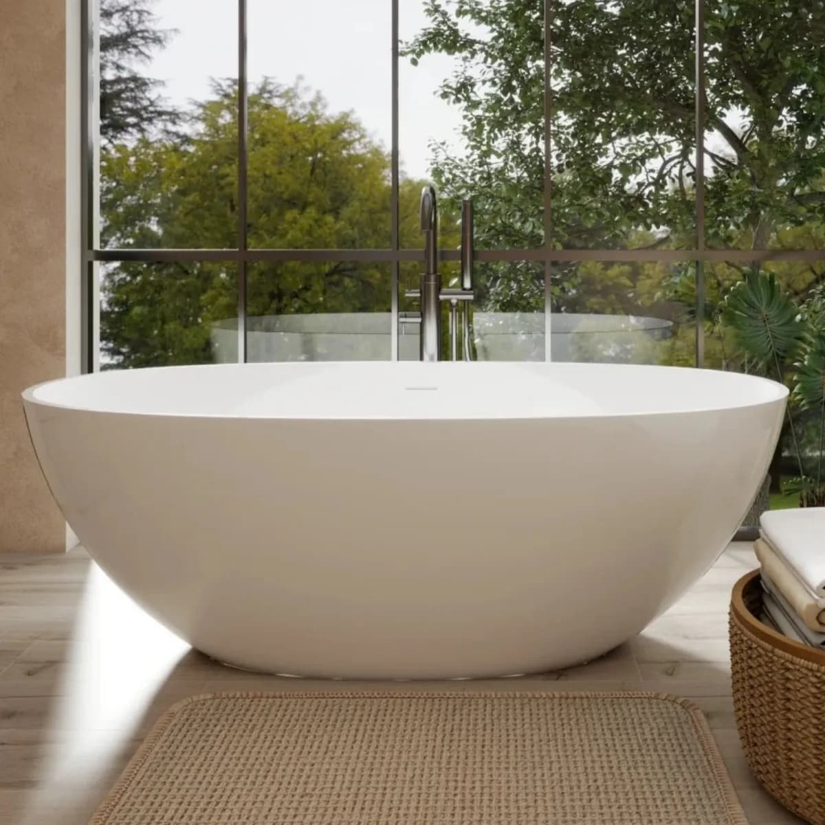 24S06-65GW freestanding bathtub — view 1